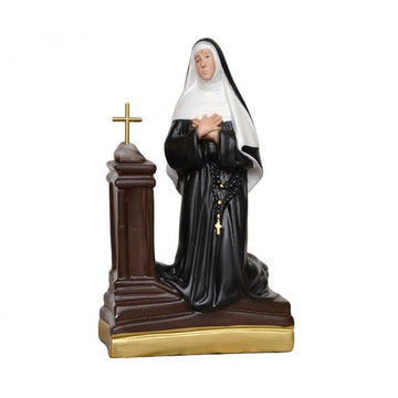 Statua Santa Rita da Cascia in ginocchio cm 20