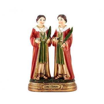 Statua Santi Cosma e Damiano cm 12,5