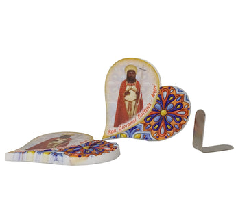 Magnete San Giovanni Angri effetto ceramica cuore