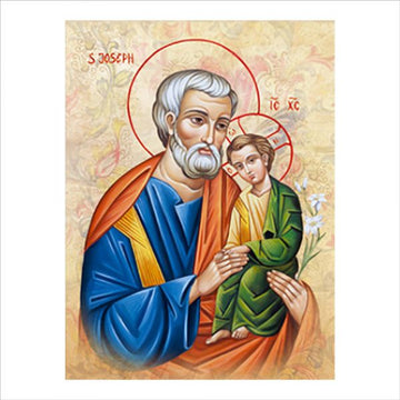 Quadro su tela San Giuseppe Bizantino cm 40
