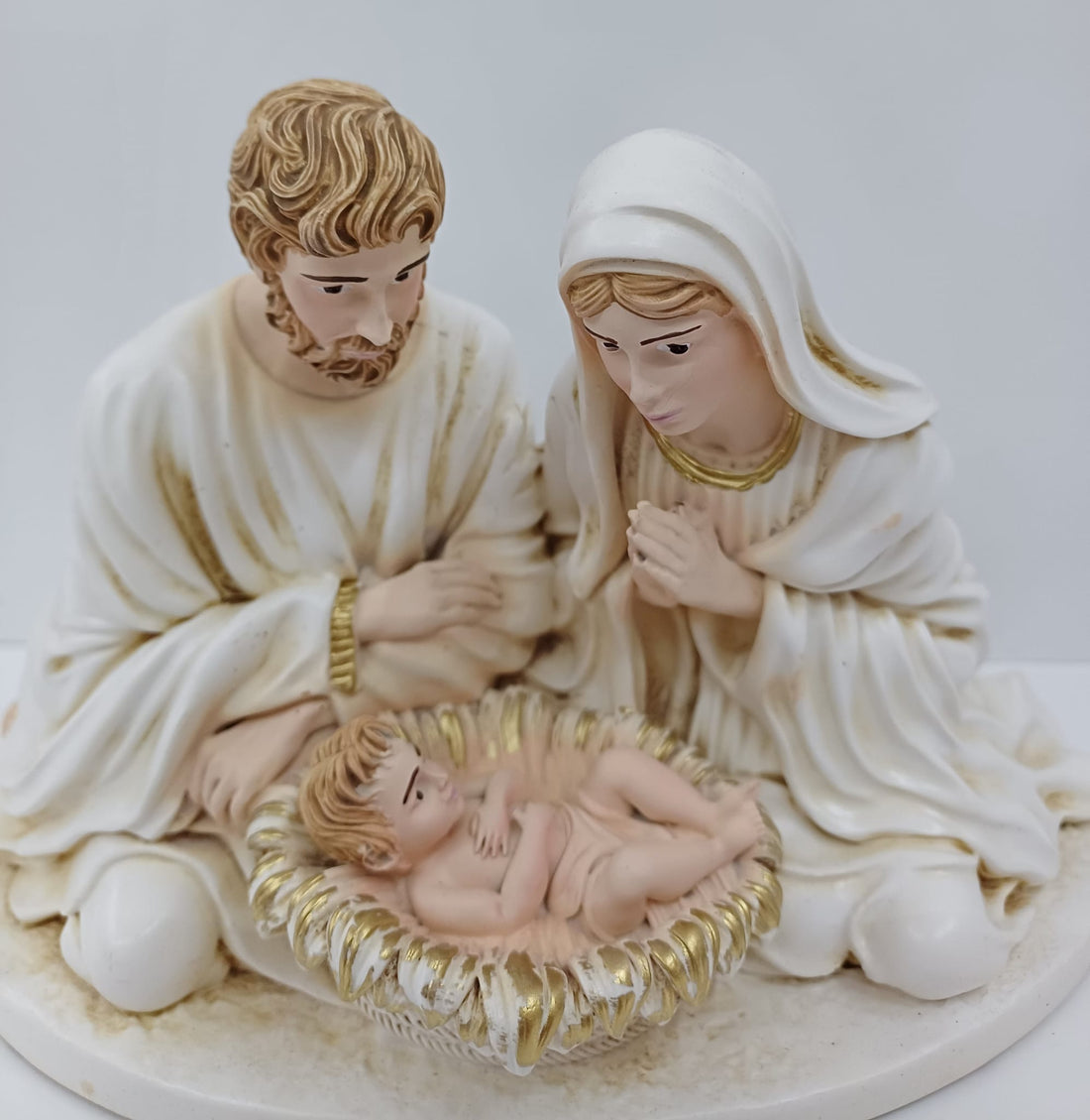 Statuetta natività  in resina dipinta a mano