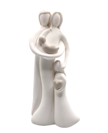 Statuetta famiglia in resina