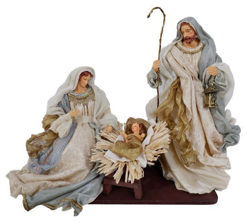 Natività in stoffa tre pezzi cm 35