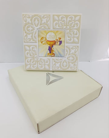 Quadretto decori a rilievo prima comunione