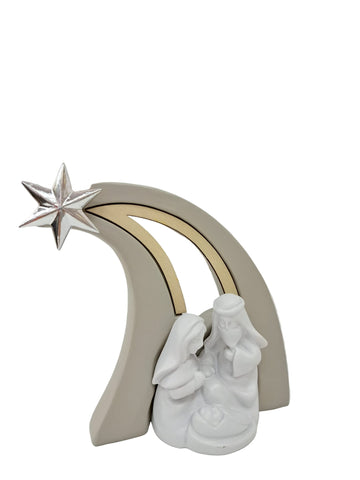 natività in resina con cometa stilizzata
