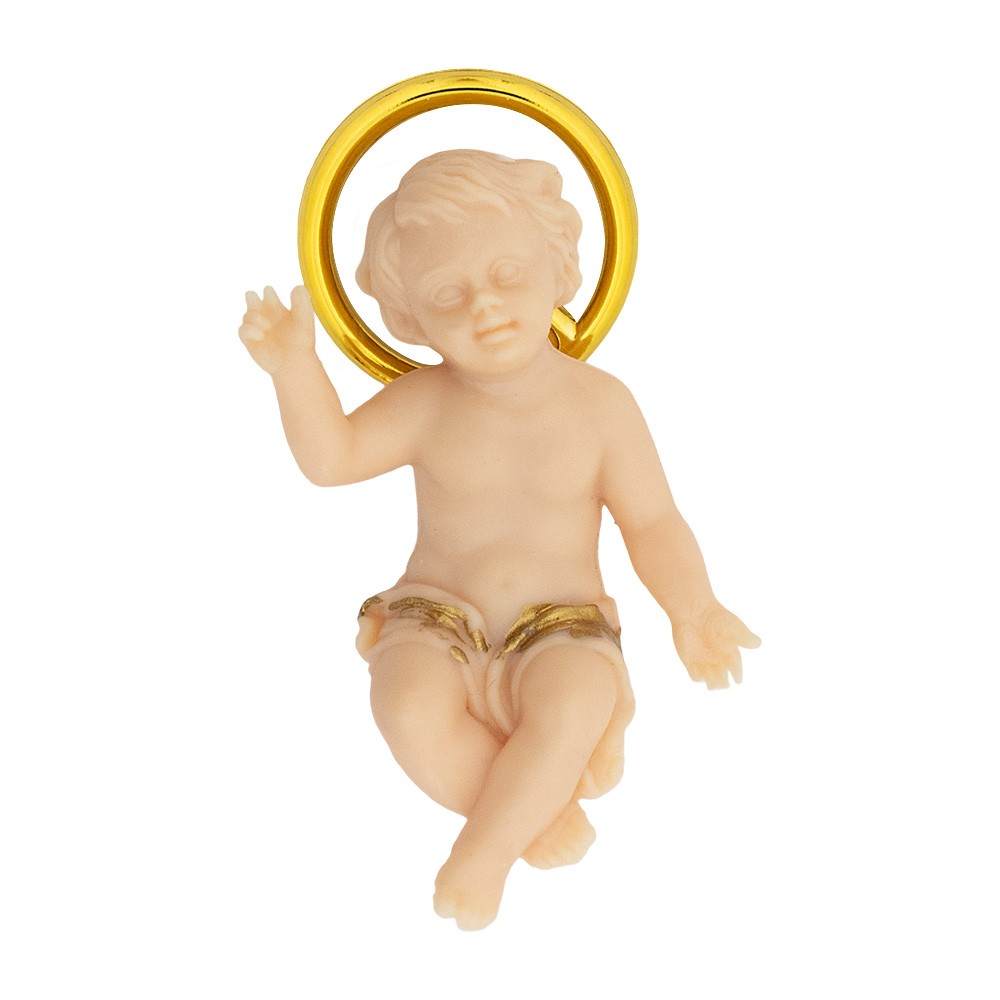 Gesù Bambino benedicente carne 4,5 cm