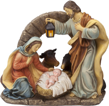 Natività resina ad arco cm 20