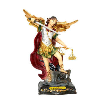 Statua San Michele cm 15