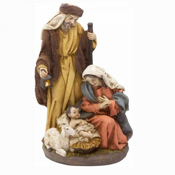 Natività resina effetto stoffa cm 25