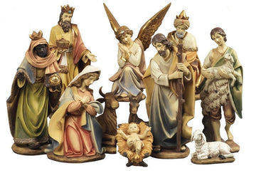 Natività in resina 11 pezzi cm 40