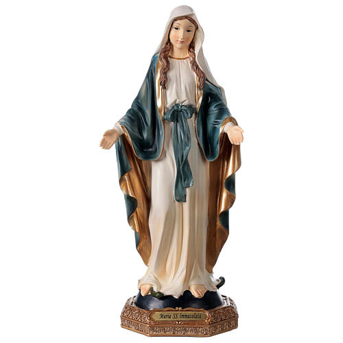 Statua Madonna  Miracolosa cm 31