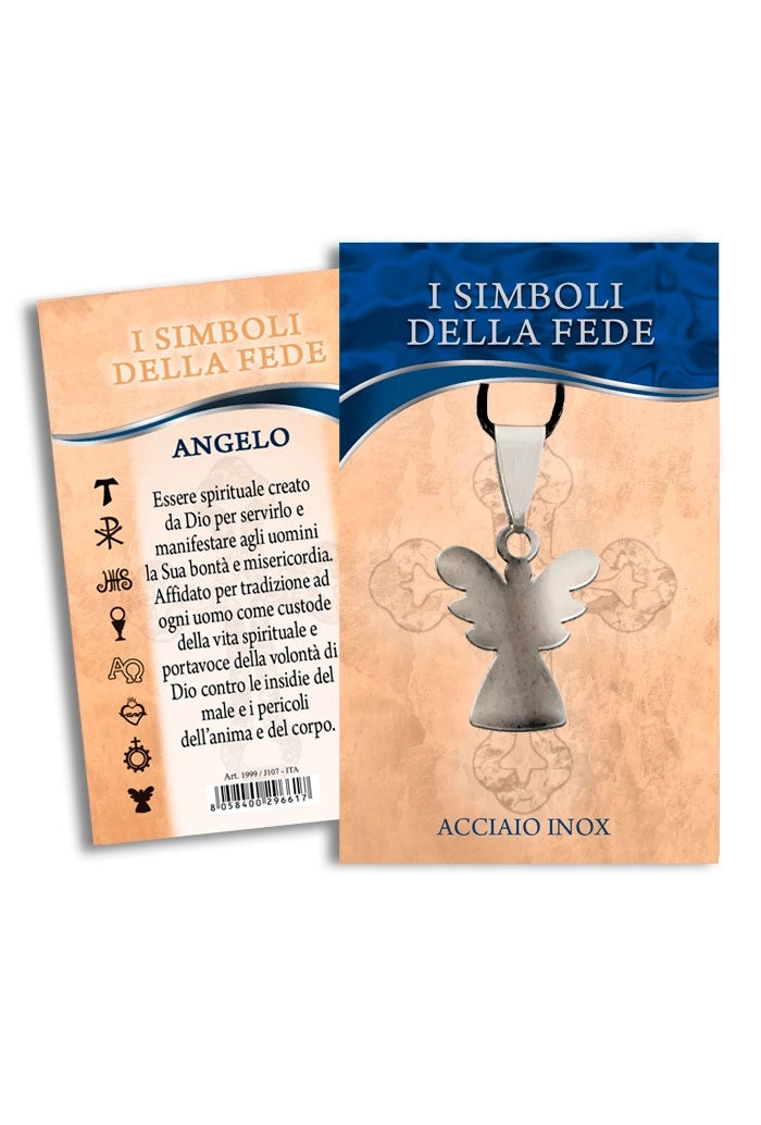 I simboli della fede in acciaio con cordoncino