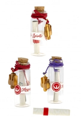 Messaggio in bottiglia Spirito Santo con colombina ulivo