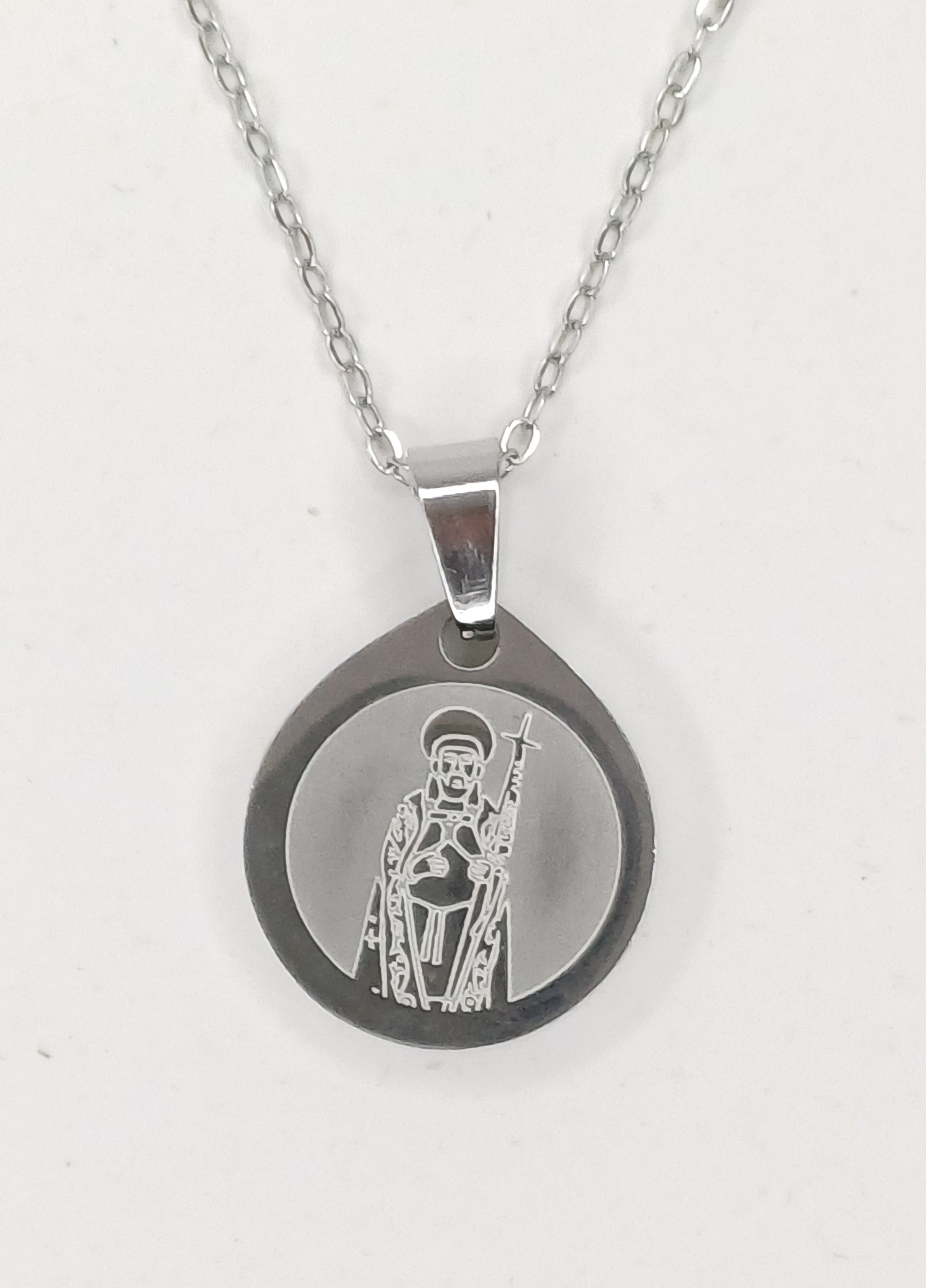 Collana acciaio inox serigrafata San Giovanni Angri