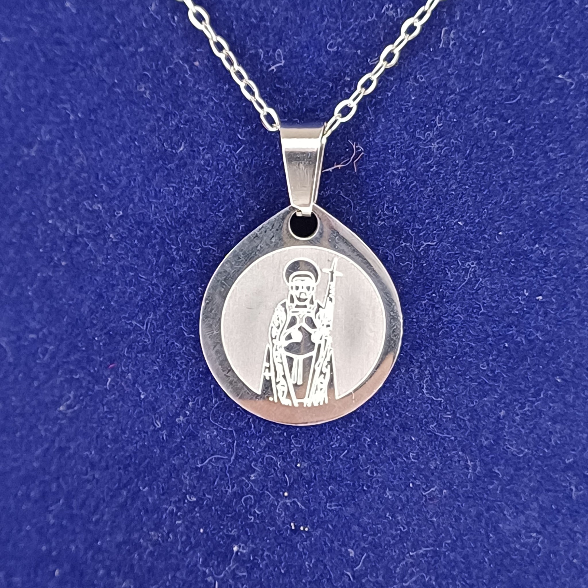 Collana acciaio inox serigrafata San Giovanni Angri