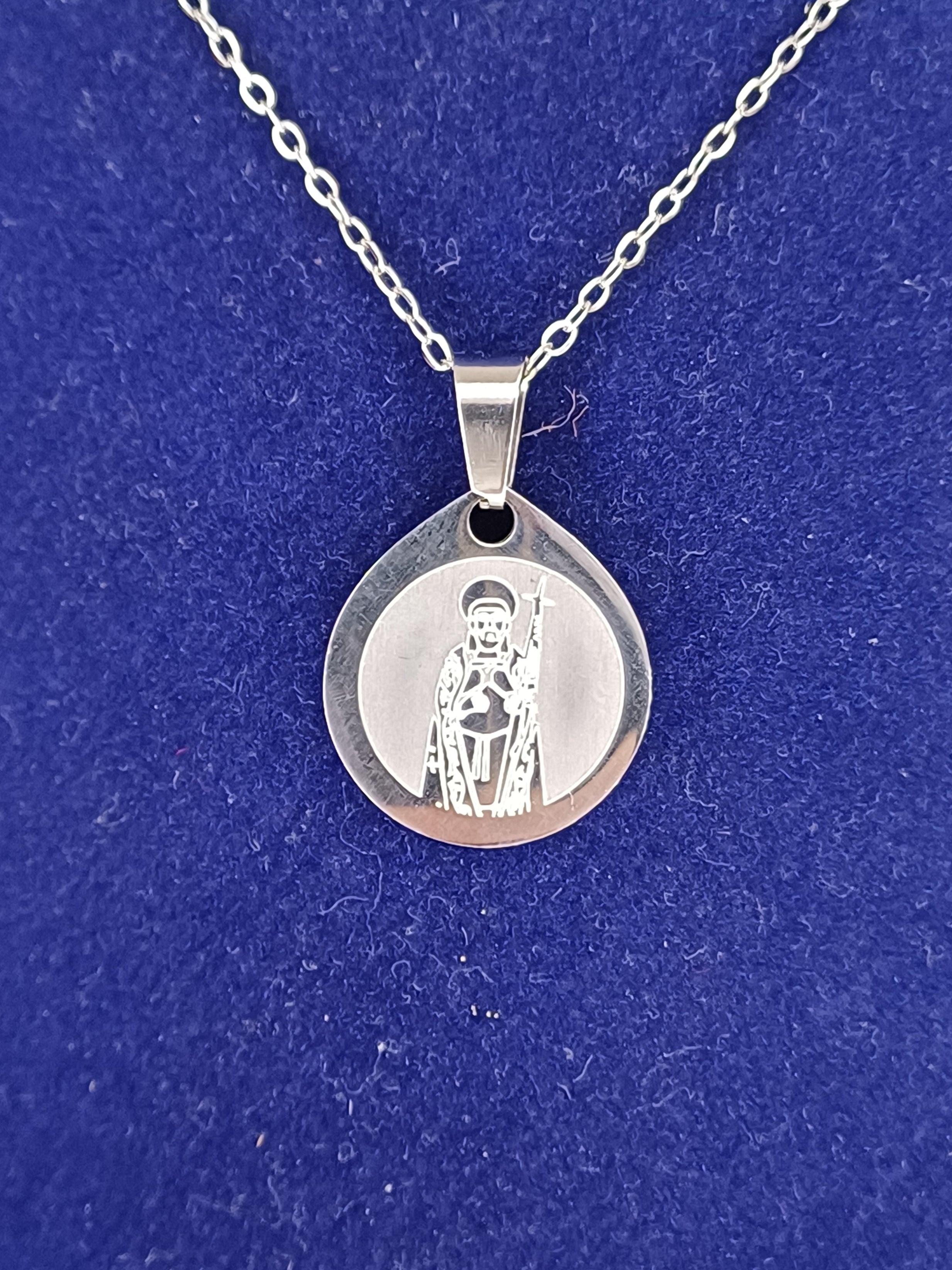 Collana acciaio inox serigrafata San Giovanni Angri
