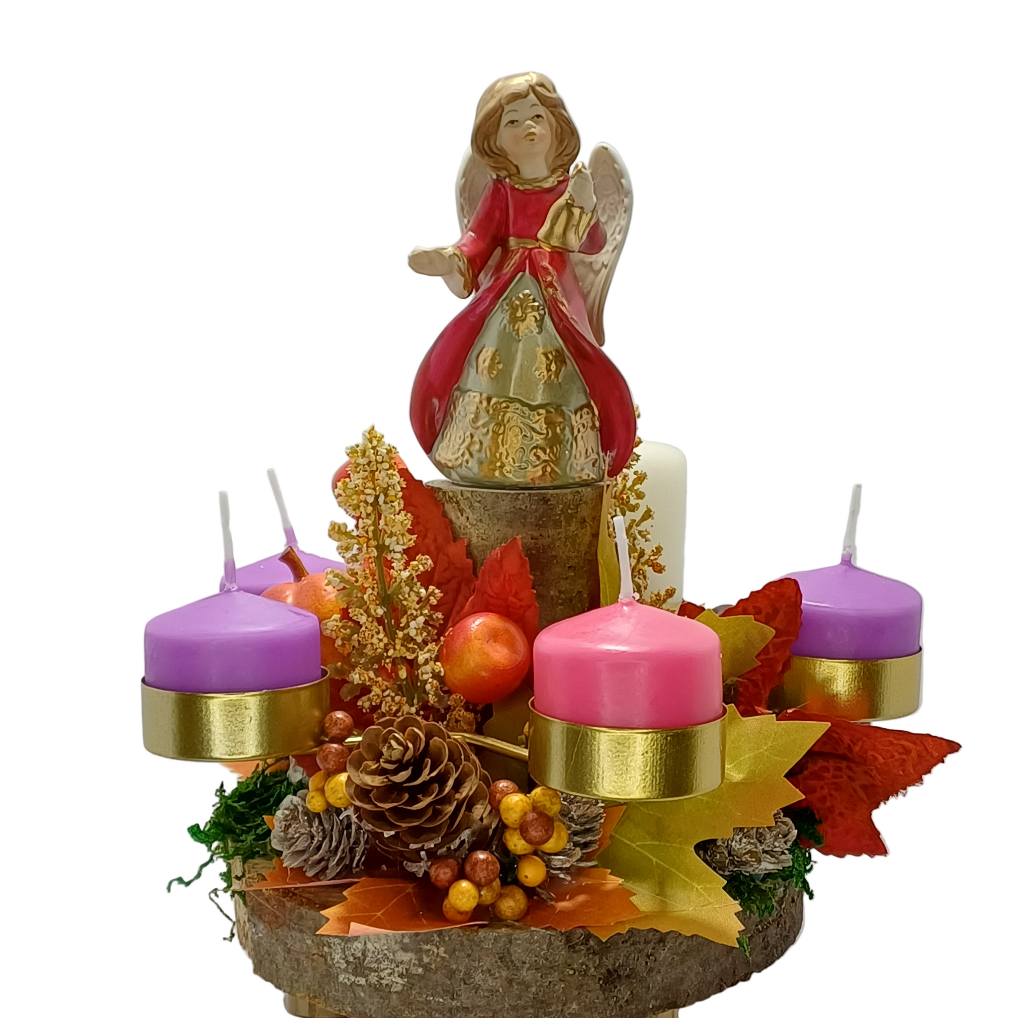 Corona Avvento colori autunnali