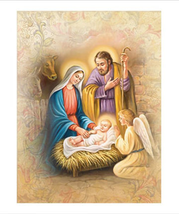 Quadro su tela Natività cm 25