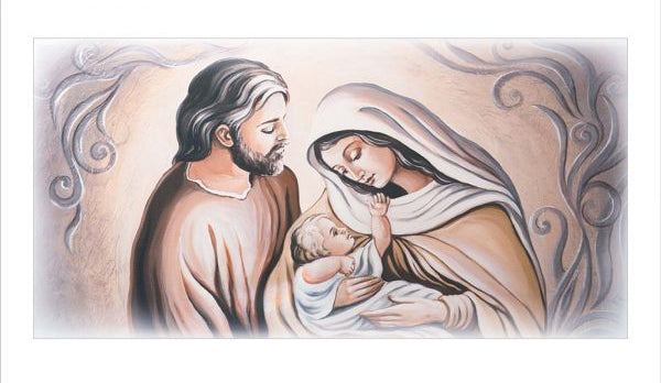 Tela effetto dipinto Sacra Famiglia