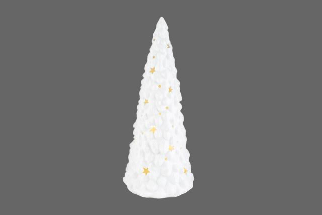 Albero porcellana con led cm 32