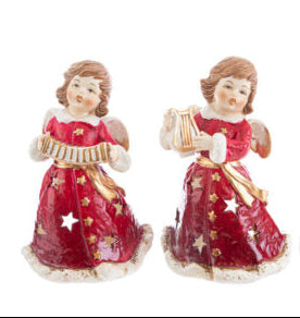 Angelo portacandela con strumenti cm 15