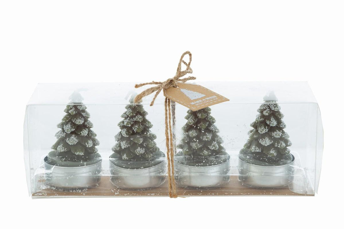 set 4 pezzi  candela alberello