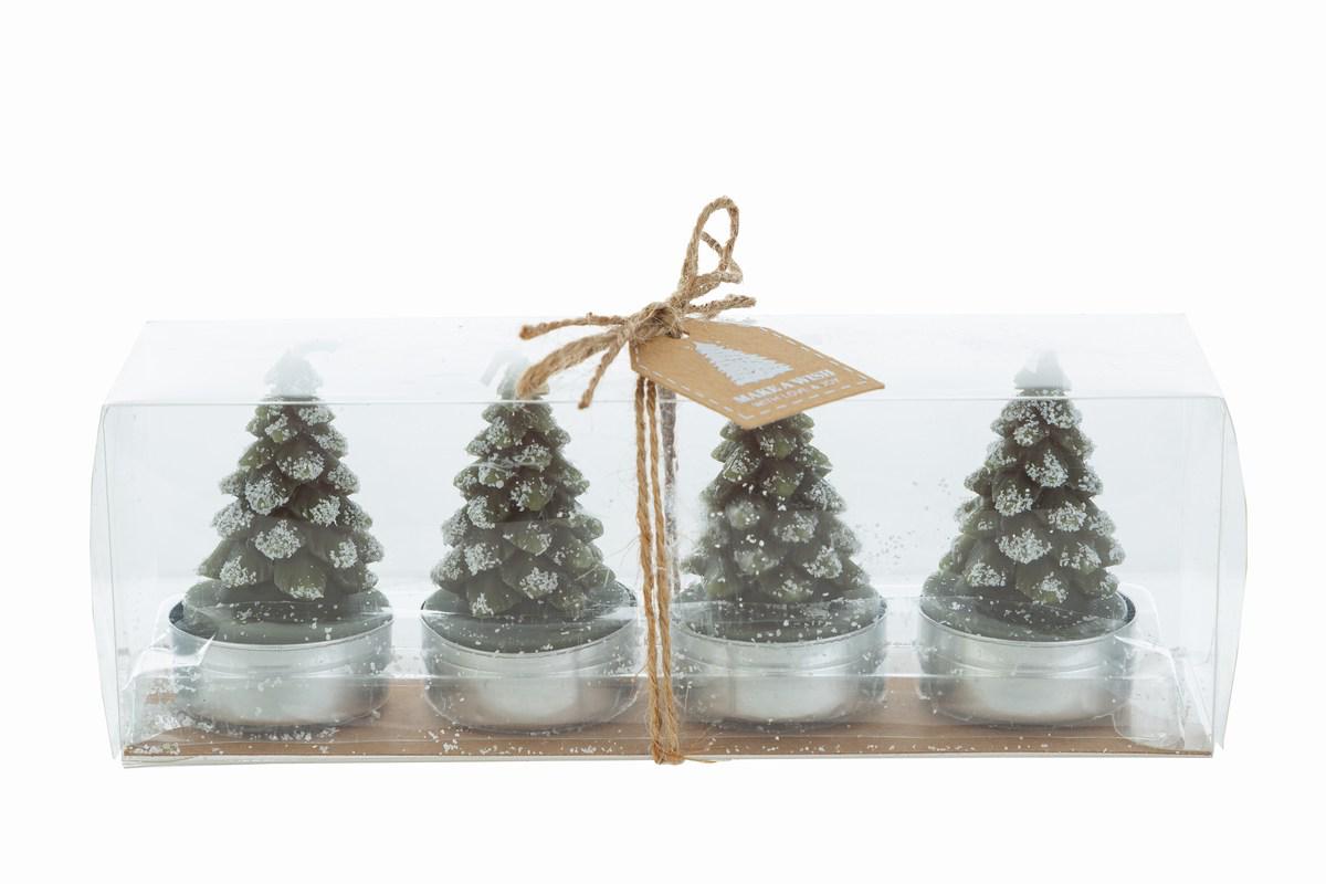 set 4 pezzi  candela alberello