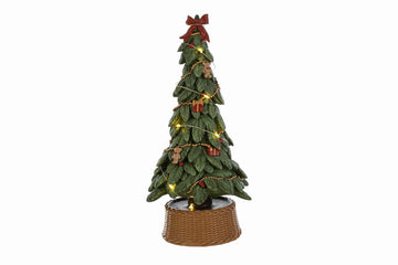 Albero natalizio in resina cm 25,5 con luce led