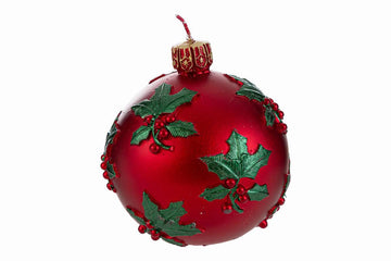 Candela sfera di natale cm 9