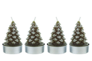 set 4 pezzi  candela alberello