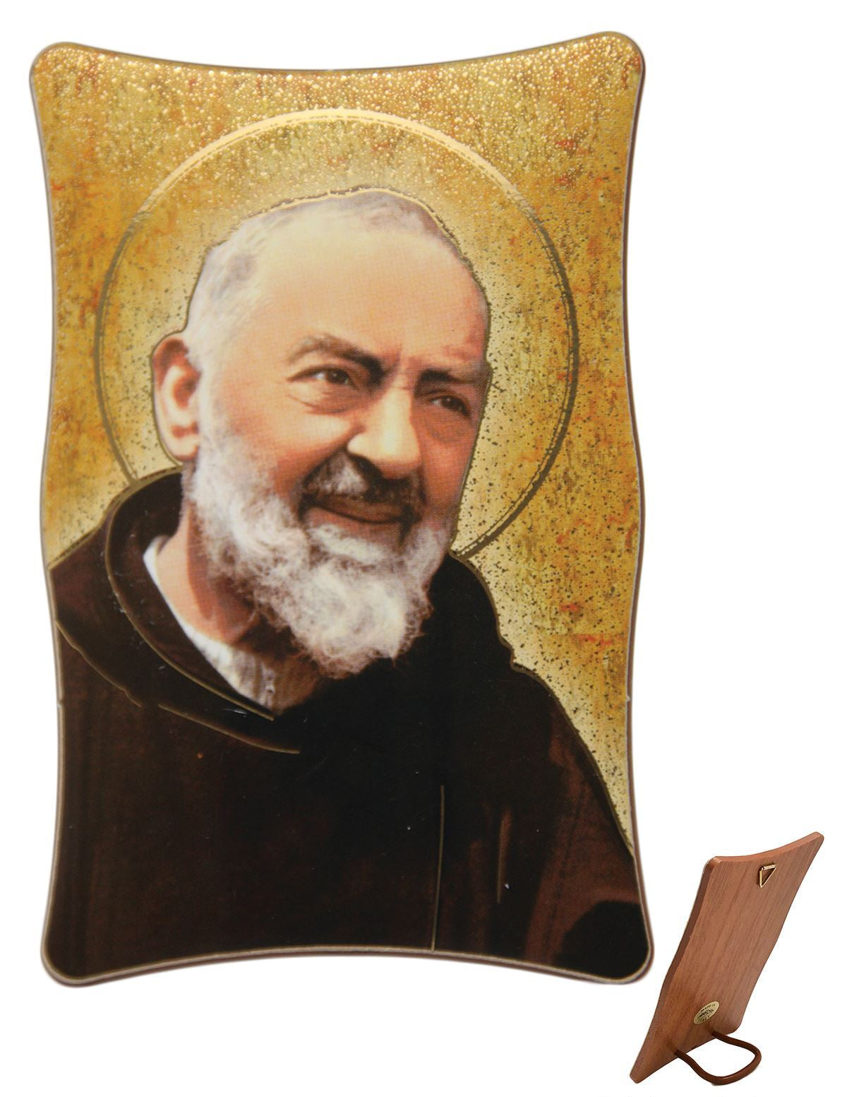Quadretto smussato Padre Pio