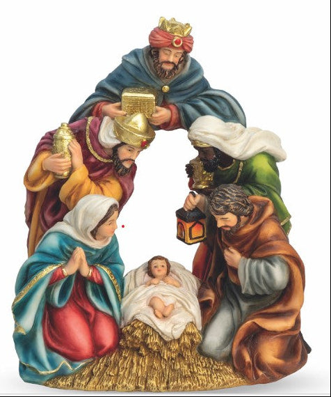 Natività resina grotta magi