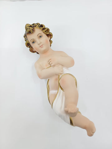 Gesù Bambino in fasce cm 25
