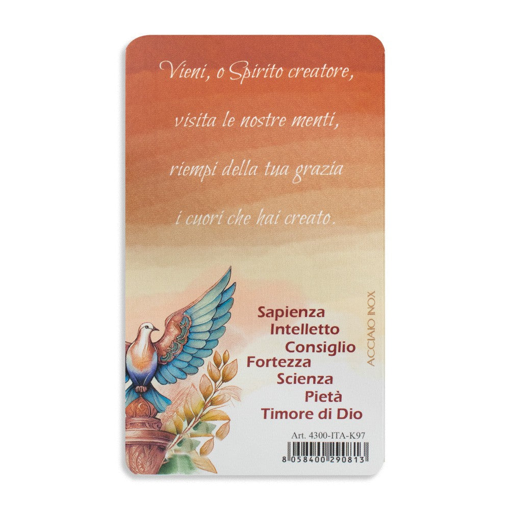 Pendente con colomba rossa della Cresima