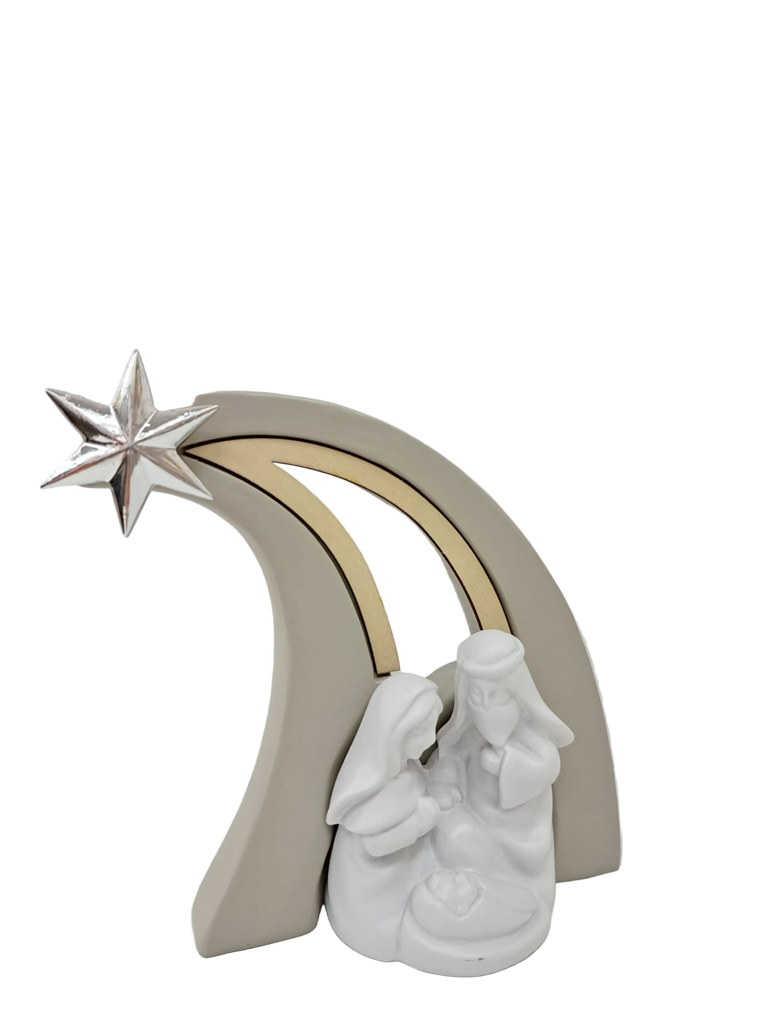 natività in resina con cometa stilizzata