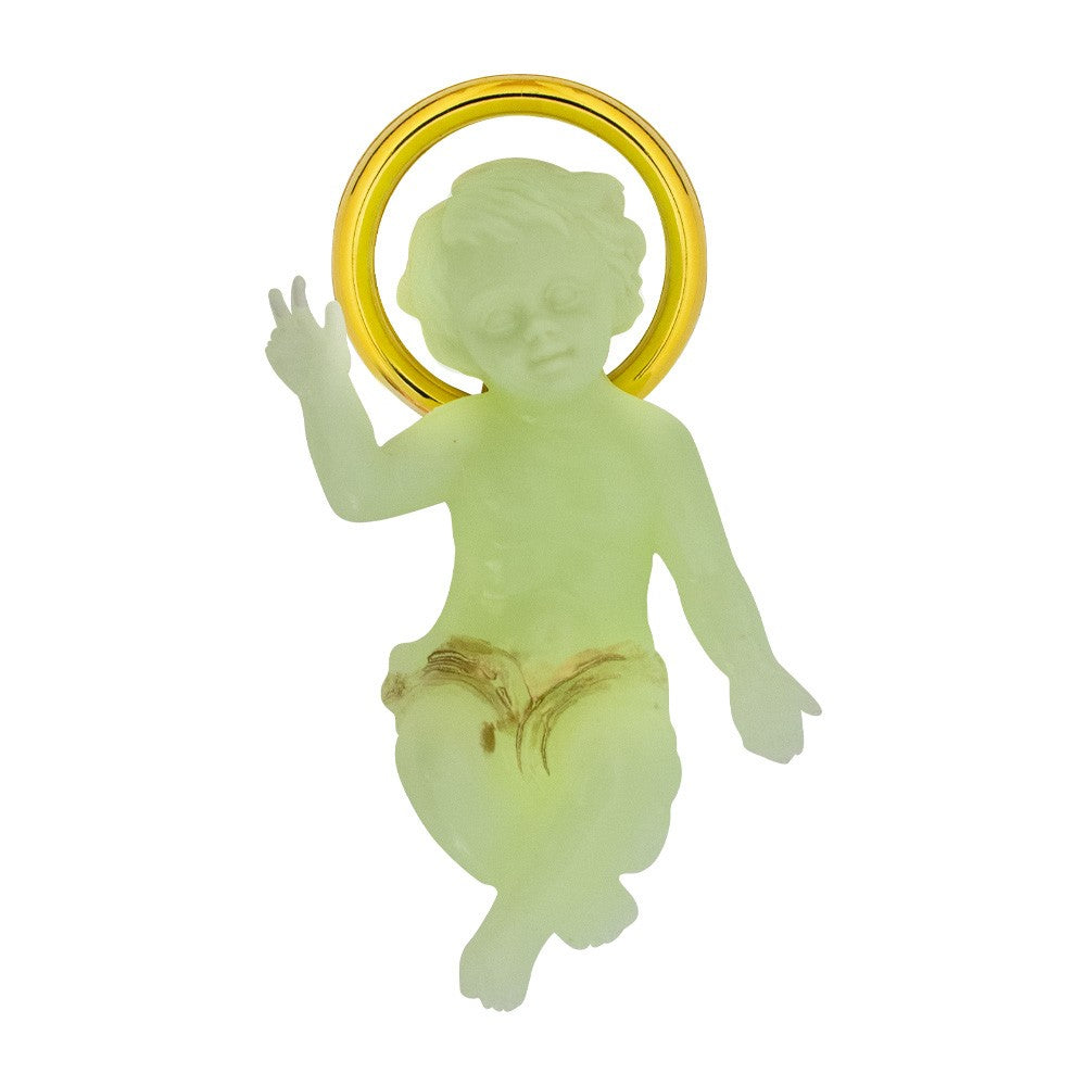 Gesù Bambino benedicente fosforescente 4,5 cm