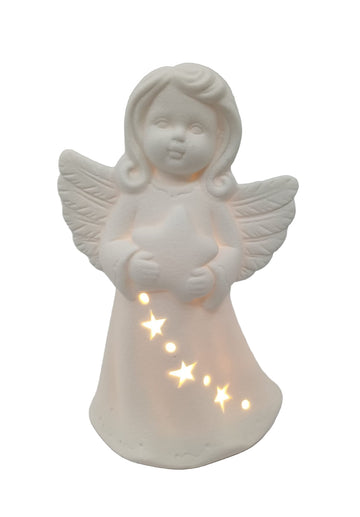 Angelo led effetto pietra bianco