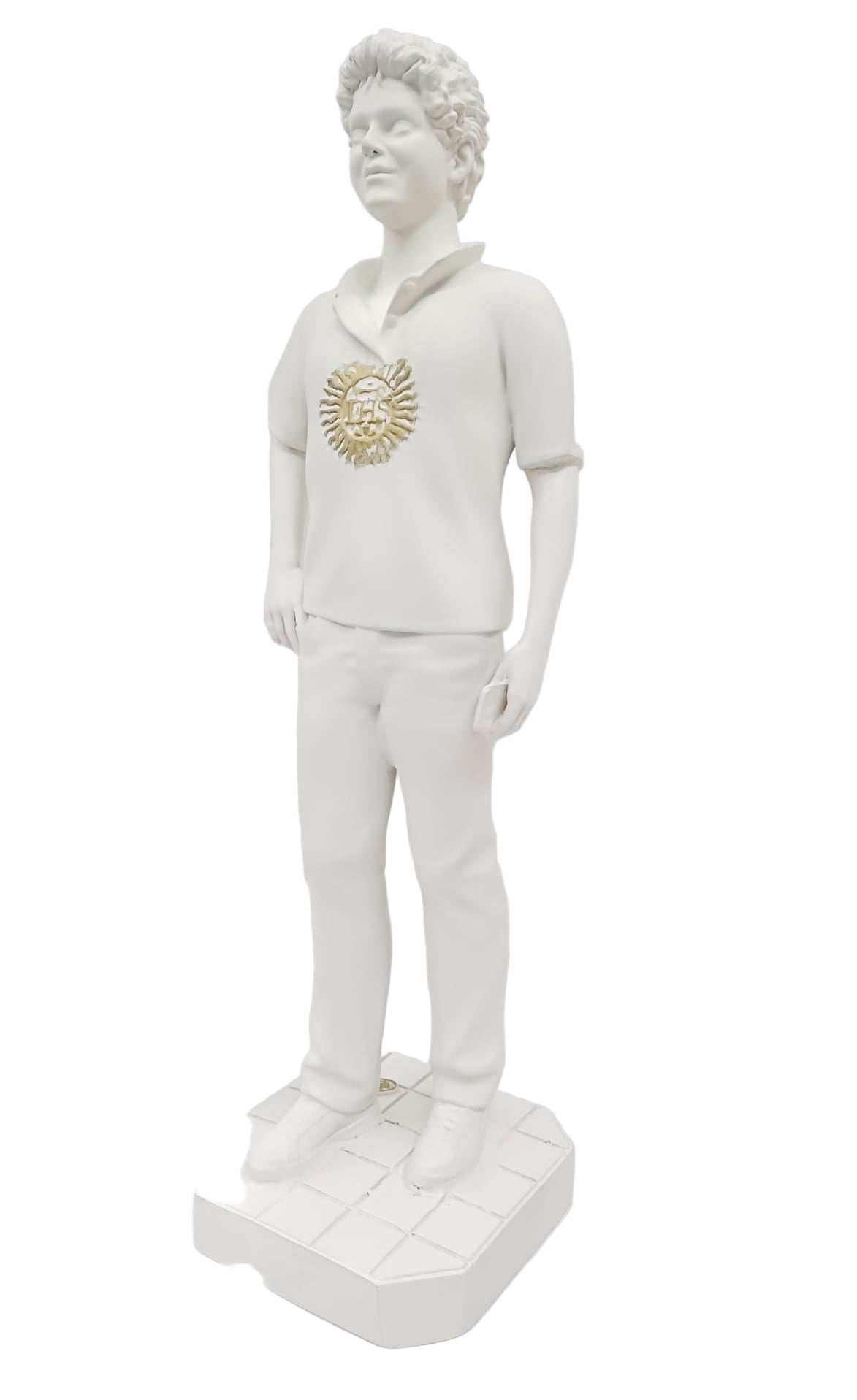 Statua San Carlo Acutis cm 30 bianca