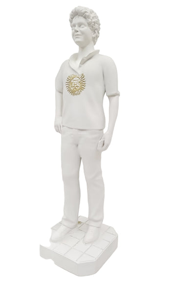 Statua San Carlo Acutis cm 30 bianca