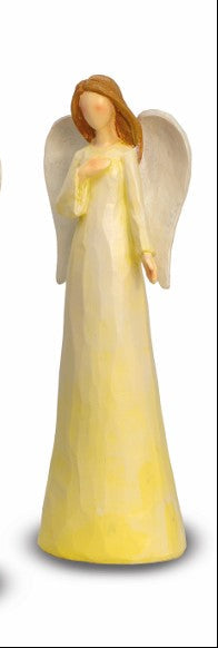 Angelo in resina colori pastello cm 21