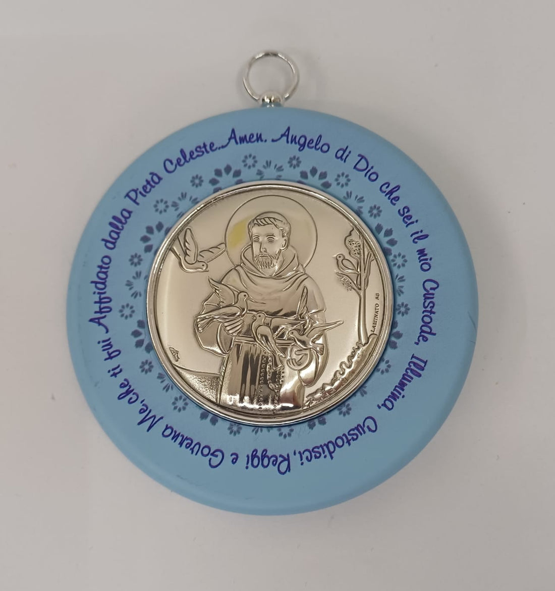 Medaglione culla rotondo San Francesco