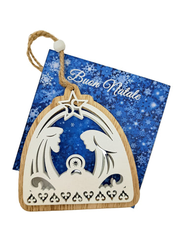 Natività appendino natalizio