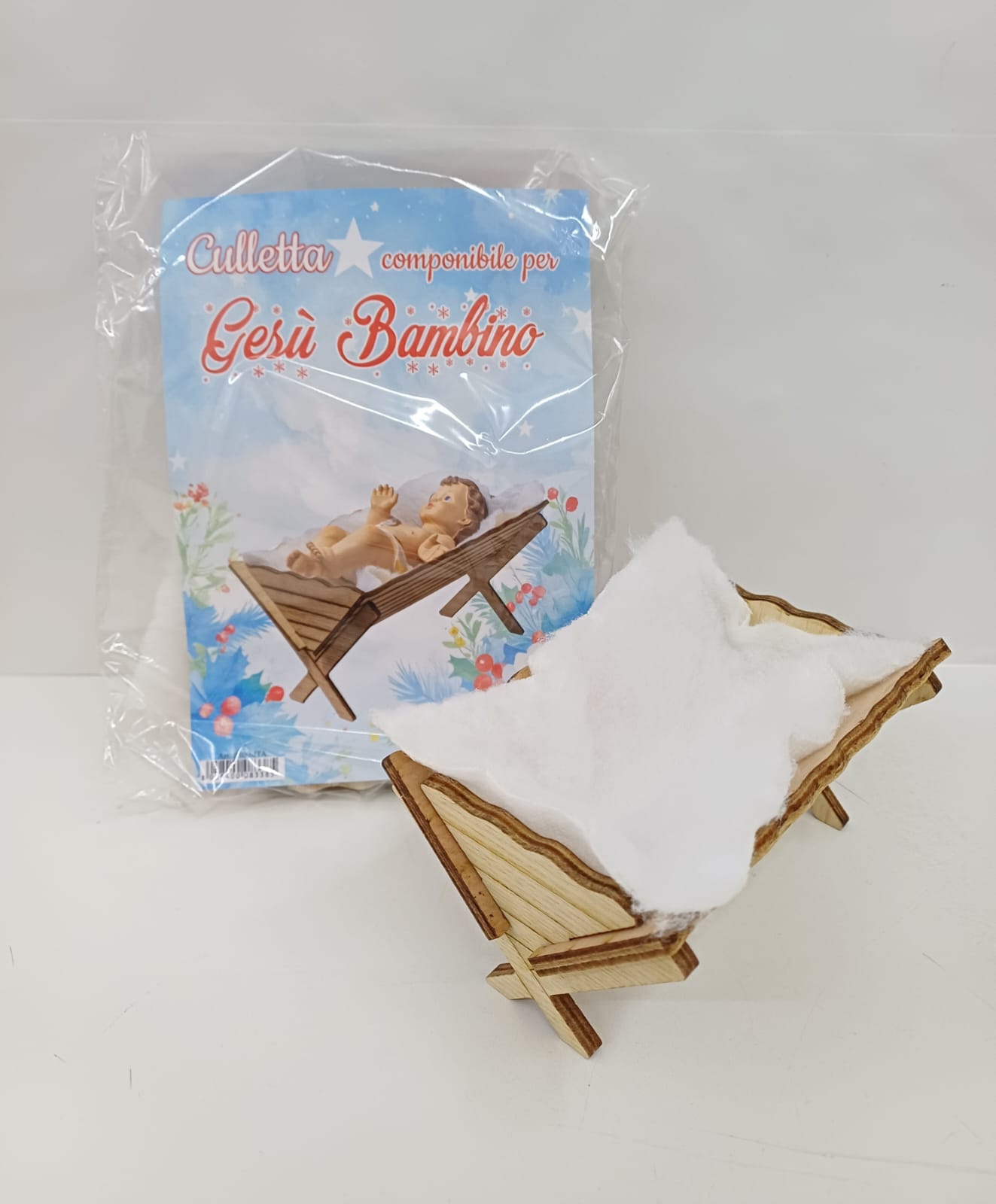 Mangiatoia in legno componibile per Bambino Gesù