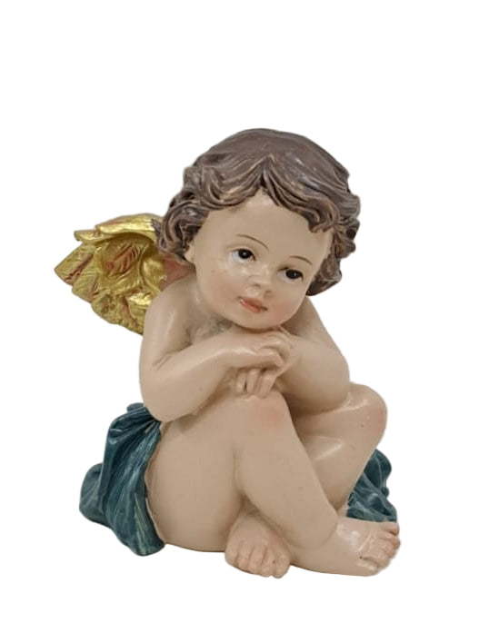 Angelo in resina colorata
