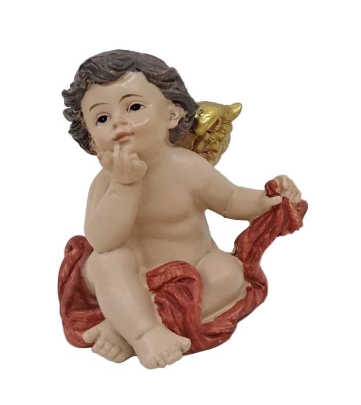 Angelo in resina colorata