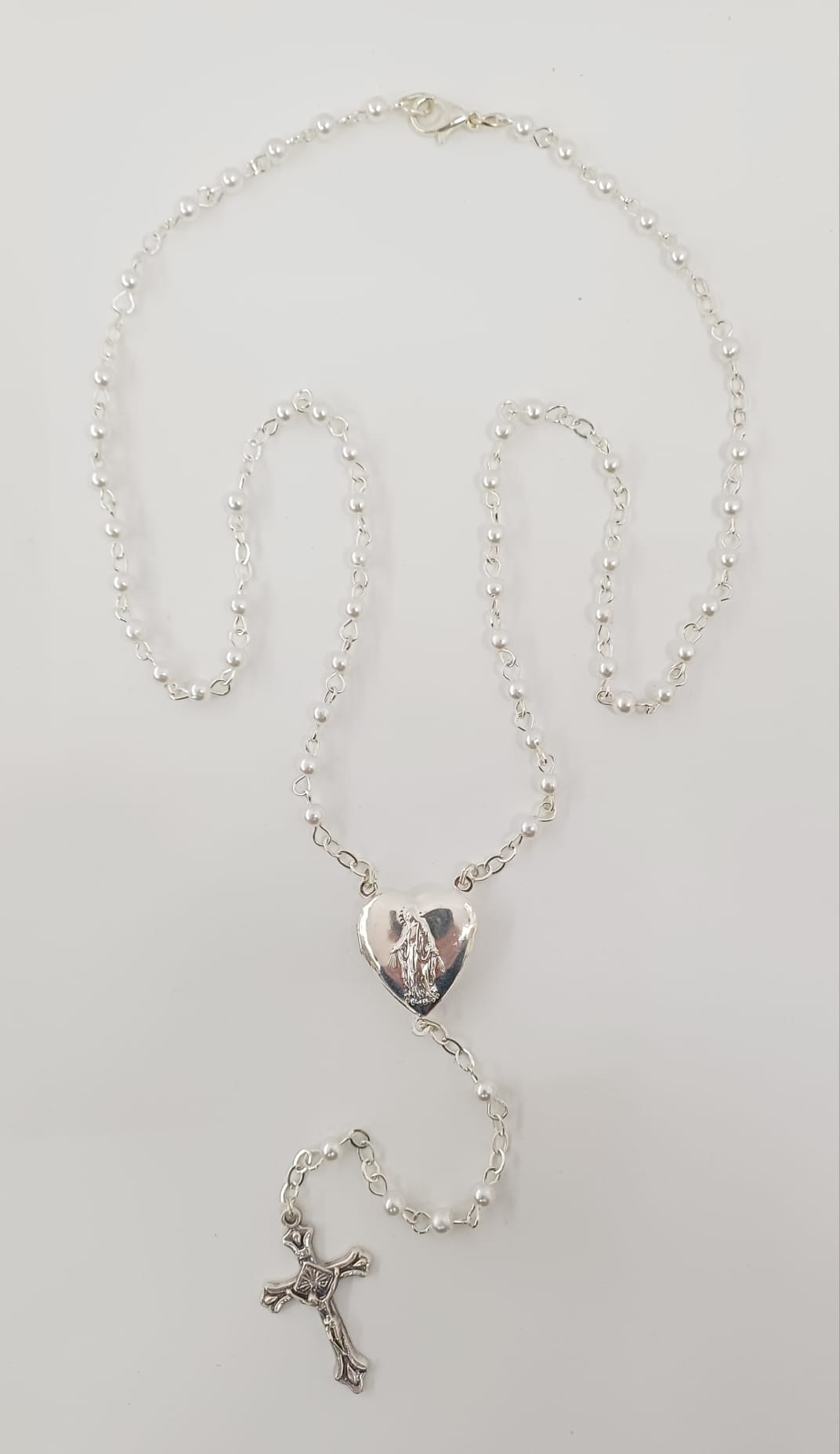 Rosario con crociera a forma di cuore