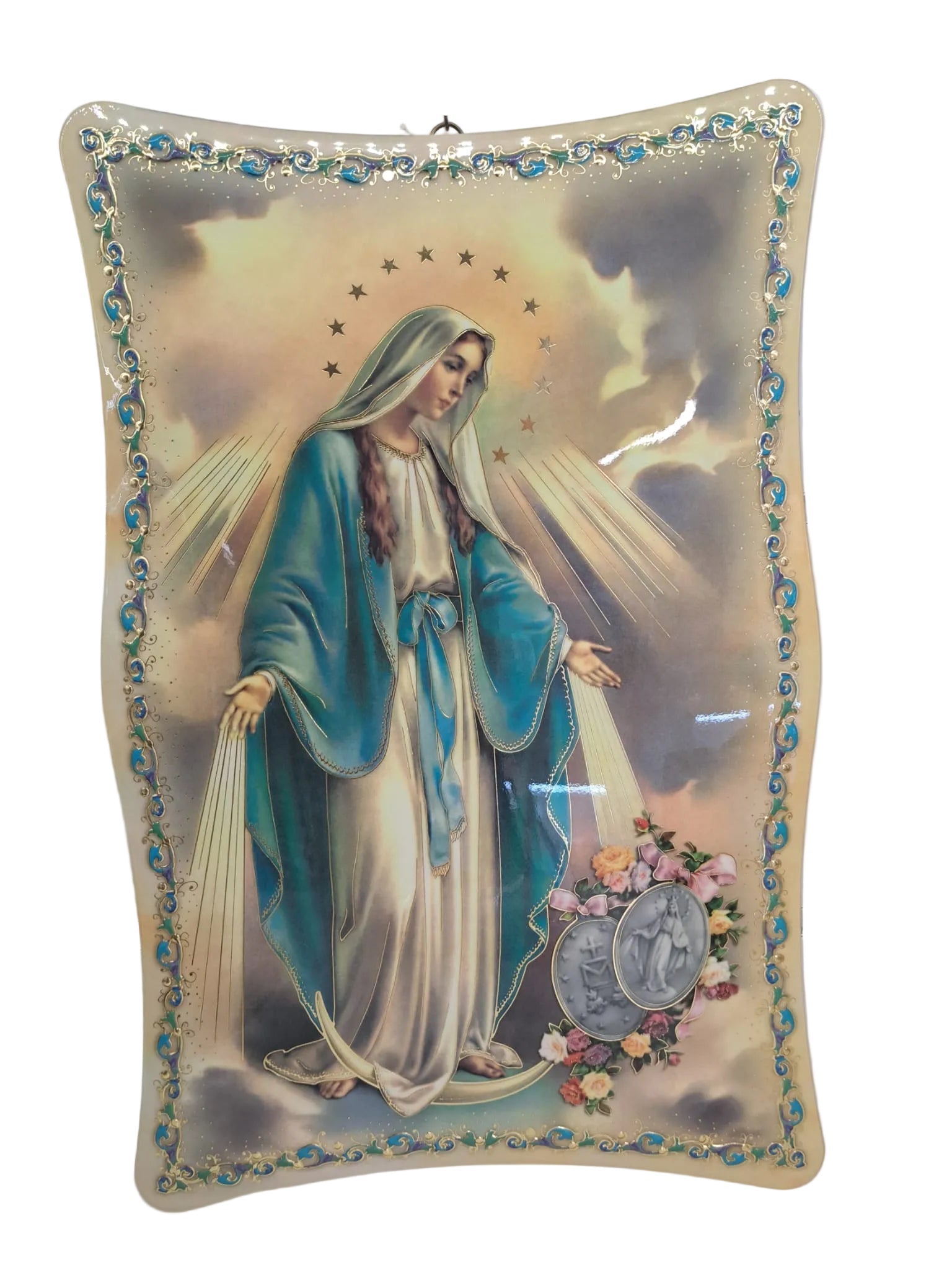 Quadro smussato Madonna miracolosa