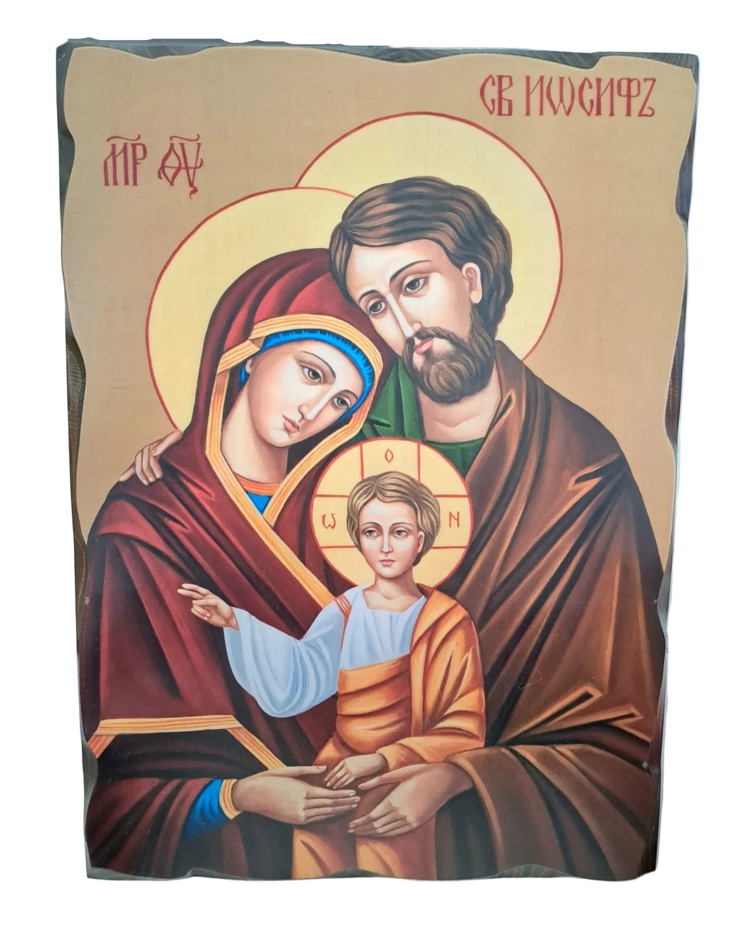 Quadro in legno massello Sacra Famiglia
