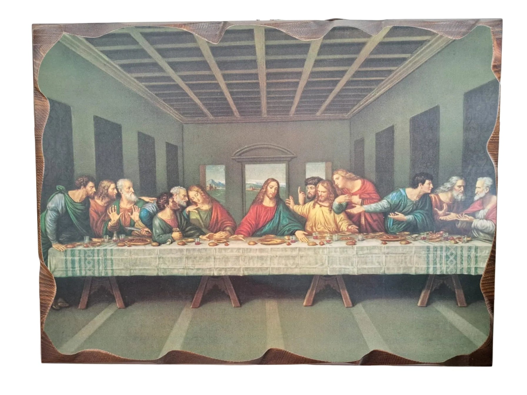 Quadro in legno massello Ultima cena