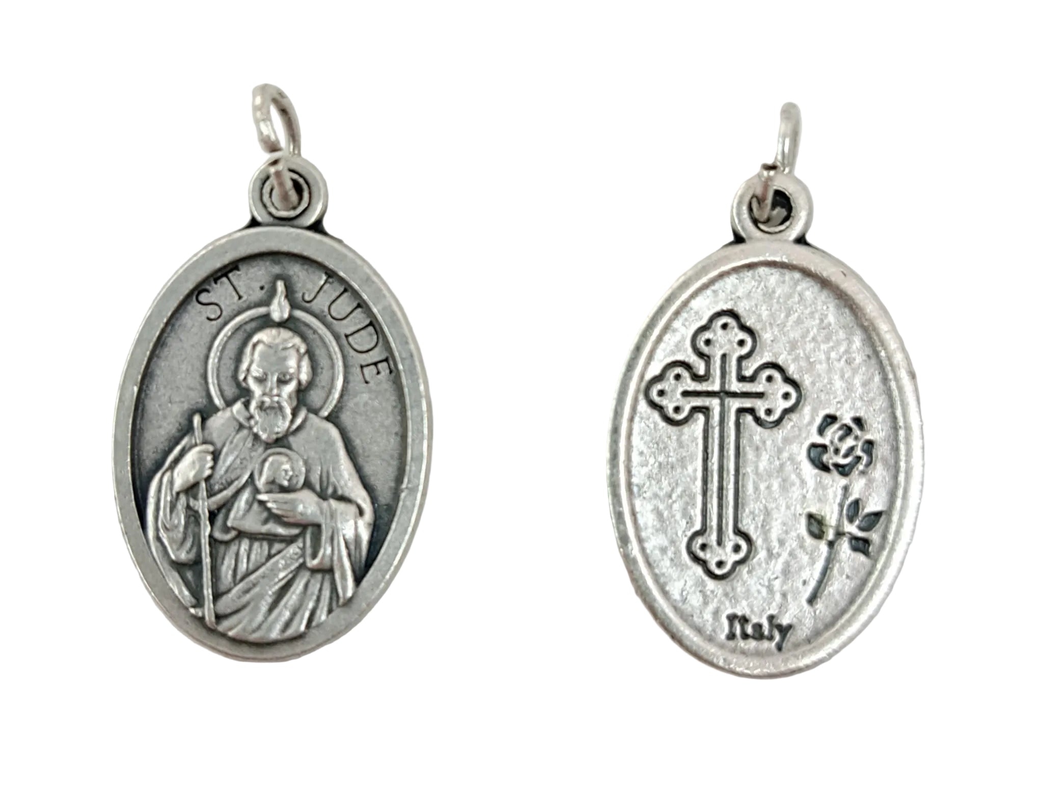 Medaglia San Giuda Taddeo in zama color argento